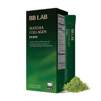 BB LAB Matcha Collagen Powder 7g*15sticks | Premium Jeju Matcha Green Tea Pow...