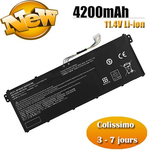 Batterie AP18C4K pour Acer Aspire A514-52G et A514-52K - Haute Capacité 4471mAh