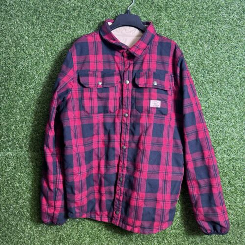 DC Shoes Flannel Jacket Mens Medium Reversible Quilted - Picture 3 of 13