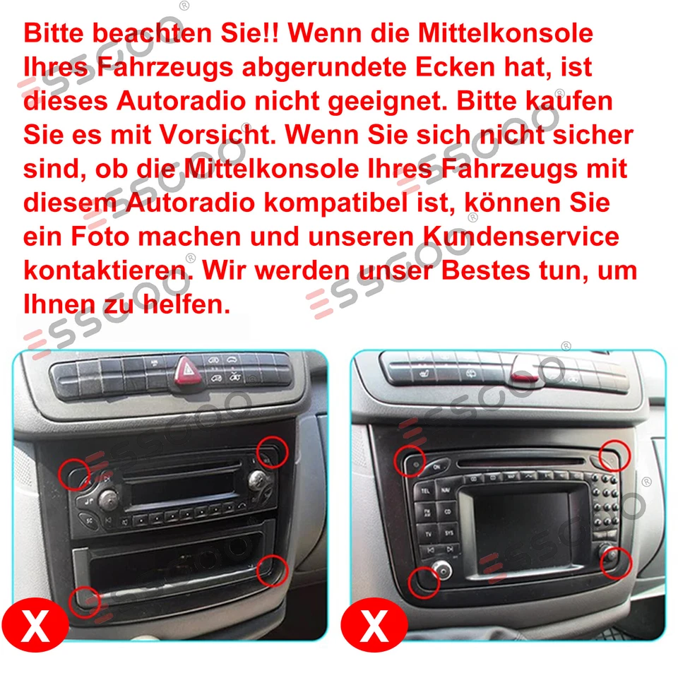 DAB+ 4+64G Android 13 Für Mercedes W169 W639 Vito Viano W906 Sprinter Autoradio - Bild 4 von 4