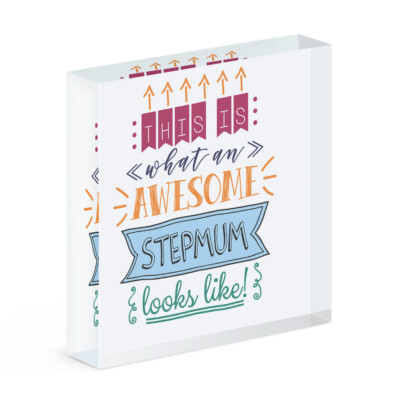 This Is What an Awesome Stepmum Sieht aus Wie Acryl Foto Block Rahmen Best