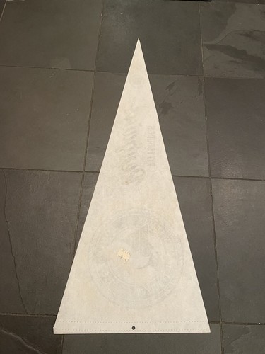 Pennant vintage anni 90 Pittsburgh Penguins Hockey 30" full size feltro licenza NHL - Foto 7 di 12