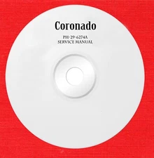 Service manual on dvd, pdf format, for Coronado audio recorder by model