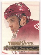 Brandon Gormley 14-15 Upper Deck 1 Young Guns Rookie Card UD Canvas. rookie card picture