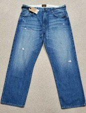 Civilianaire Womens Japanese Selvedge Daddy Crop Blue Jeans Size 30x27