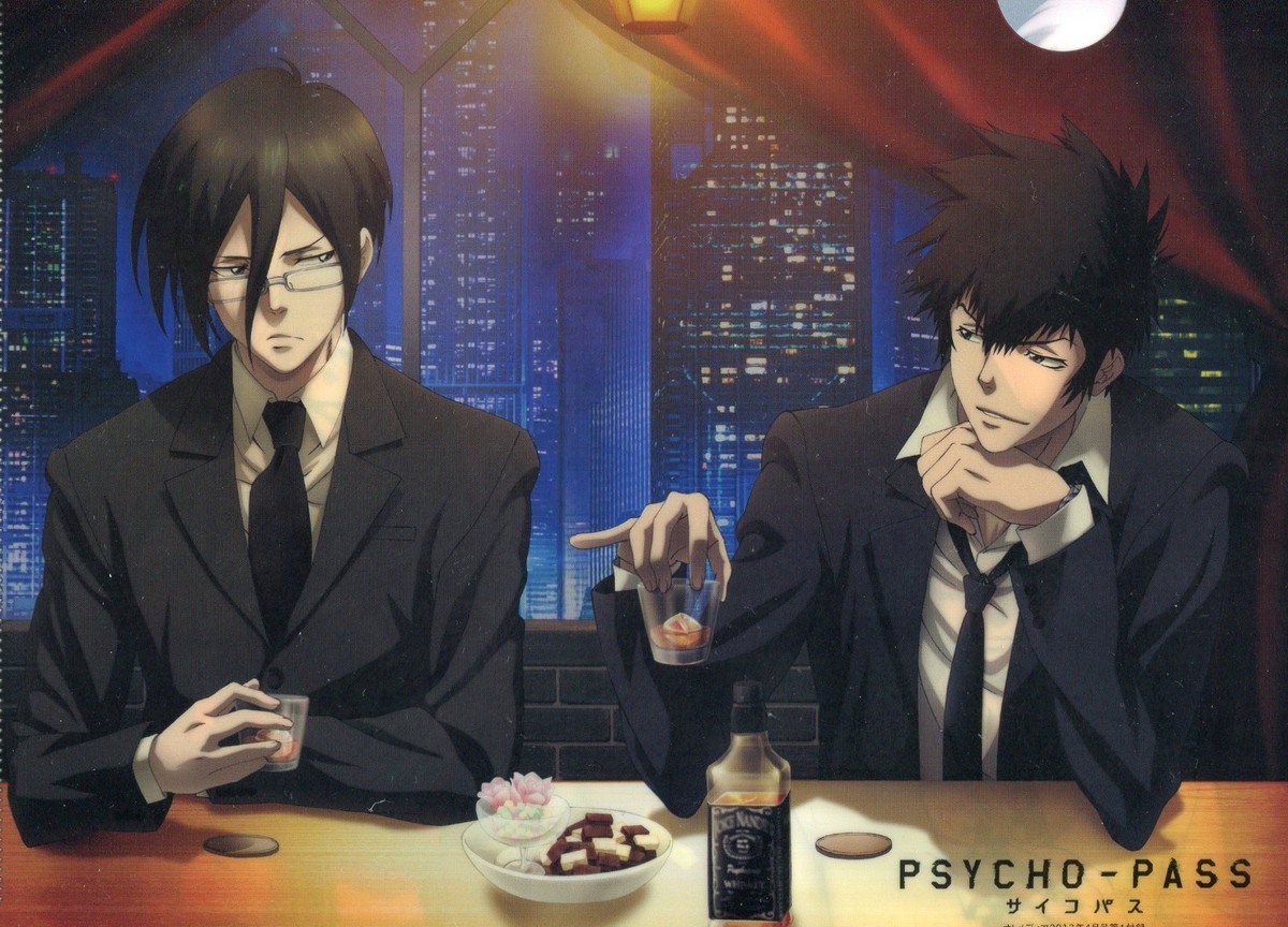 clear file folder promo PSYCHO PASS anime Kogami Shinya Makishima