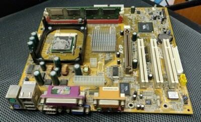 PcPartner JDJGA Socket478 ATX Motherboard w/Celeron 2GHz CPU & Memory - NO I/O!