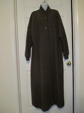Geiger Wool Classic Coat Full Length Size Eu 40 Us 10 Brown