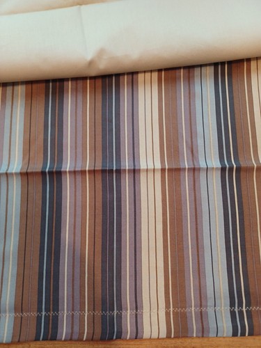 Ann Gish READY TO BED 100% SILK Placemats Set Of 4 Autumn Stripe - Picture 12 of 13