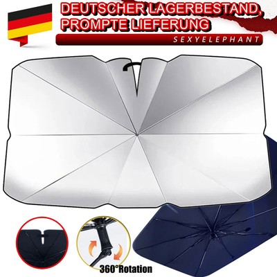 Auto Windschutzscheibe UV-Block Sonnenschirm Faltbar Frontscheibe Regenschirm DE