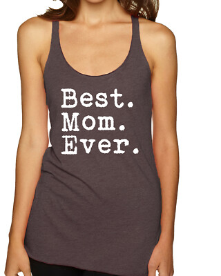 Proud Best Mom Ever Tri-Blend Racerback Tank Top