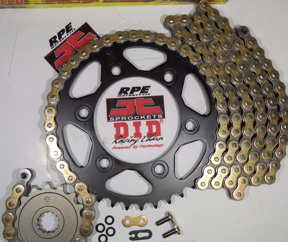 KAWASAKI ZX6R ZX-6R 2003-2004 DID GOLD CHAIN AND SPROCKETS KIT
