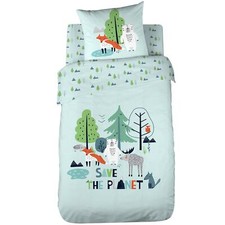 Parure de lit SAVE THE PLANET coton Bio