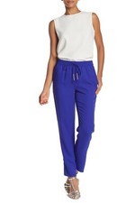 NWT Diane von Furstenberg Bennet Pants Trousers Electric Blue 298   Size 8