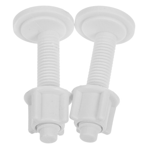 2pcs Toilet Seat Bolts Toilet Seat Hinge Plastic Bolts Toilet Seat Nuts UK - Picture 4 of 12
