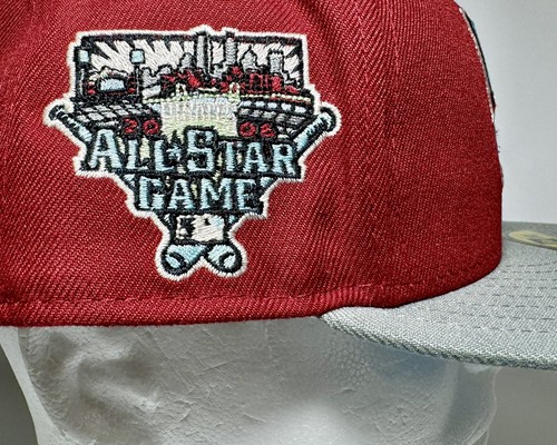 59Fifty 7 3/4 Fitted Hat MLB Pirates Brick House 2006 ALSG Rouge Gris Ciel Bleu - Picture 7 of 15