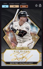 [DIGITAL CARD] TOPPS BUNT 2023 BUSTER POSEY ICONIC HIT KINGS SIG, GIANTS, 170cc