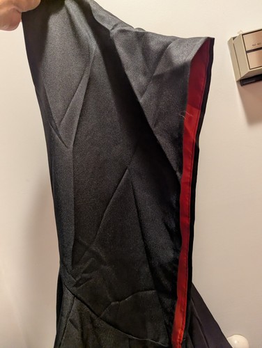Harry Potter Griffendor Costume Large Hooded Robe W/ Tie And Wand New - Picture 8 of 10