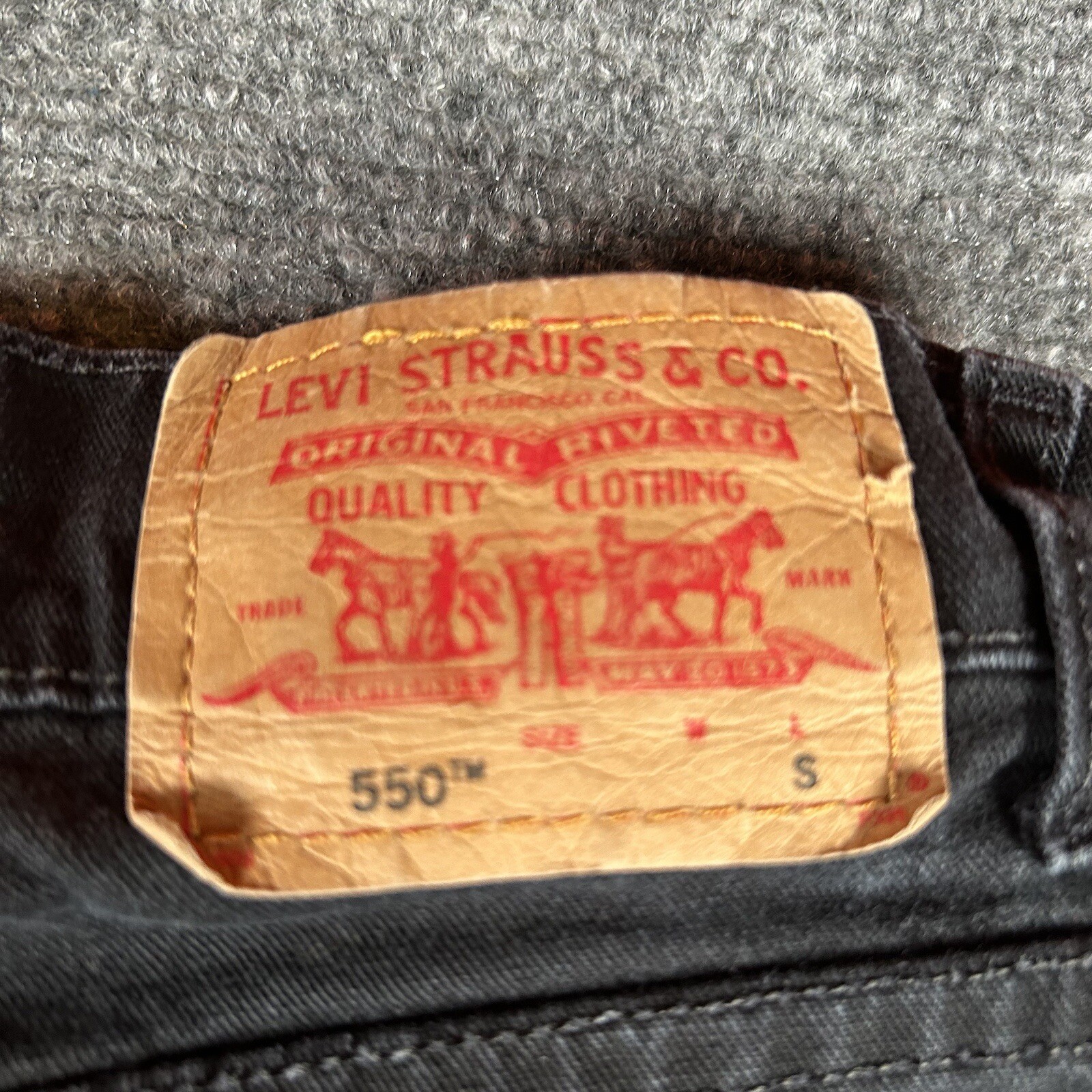 Levis 550 Women Jeans 8 Small Gray Classic Relaxed Stretch Denim Cotton image 8