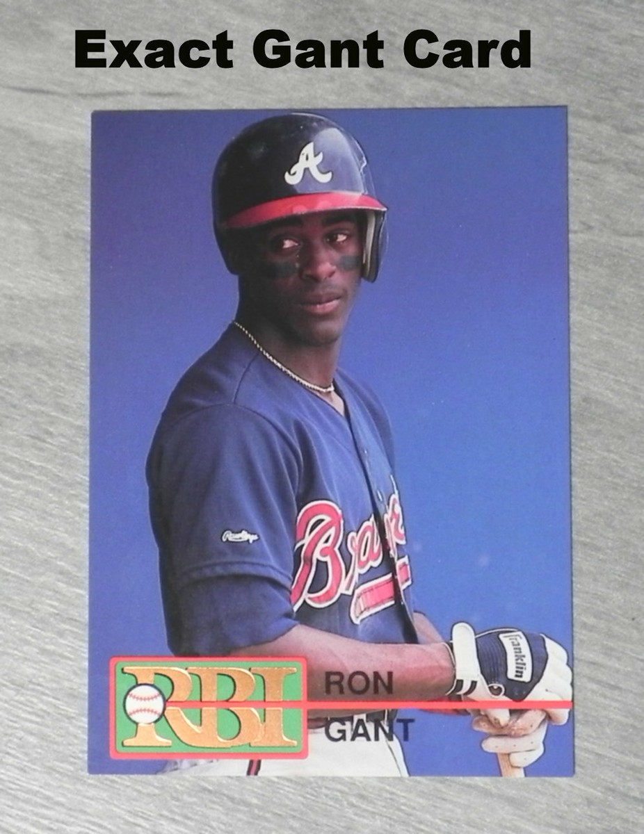 RON GANT 1992 Gold RBI Card # 20 _ Exact Card (XX) _ LOW MAILING