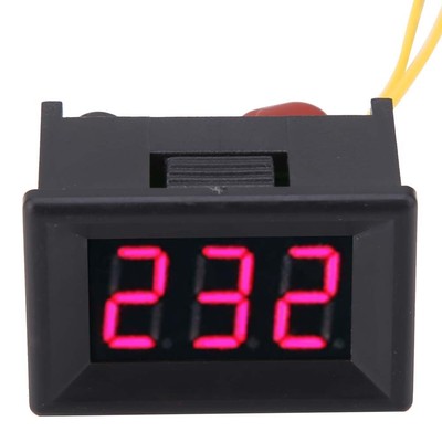 70-380V LED Digital Display Rot Voltmeter AC Spannungsmesser Voltage Panel Meter