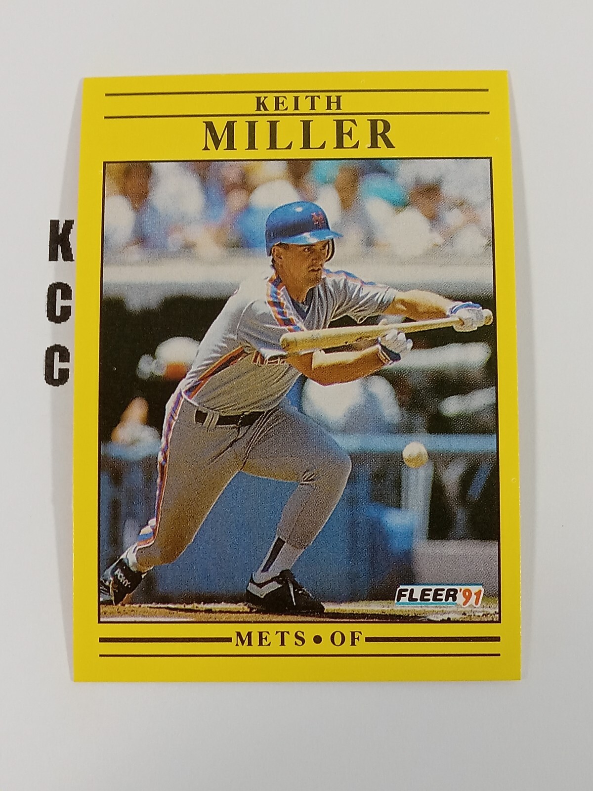 1991 Fleer MLB Baseball #155 Keith Miller New York Mets