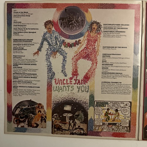 Funkadelic Uncle Jam Wants You Reissue Gatefold LP Album Vinyl Record - VG+/EX - Picture 4 of 13