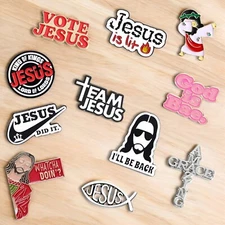 Jesus Enamel Pins | Christian Collar Pins | Lapel Badge | Brooch Jewelry | Gift