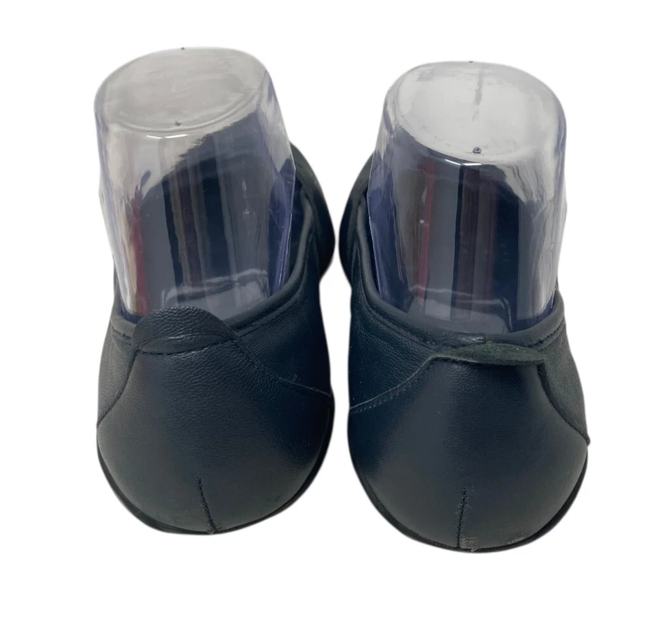 Zapatos planos de ballet para mujer talla 7 anchos azules sin cordones Foto 3 de 4