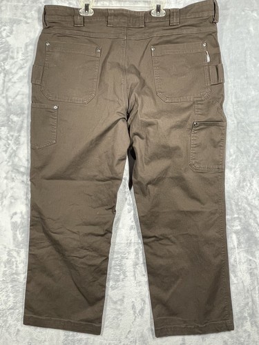 Duluth Trading Cargo Pants Men's 40X30 Brown Flex Fire Hose Utility Work Canvas - Bild 2 von 8