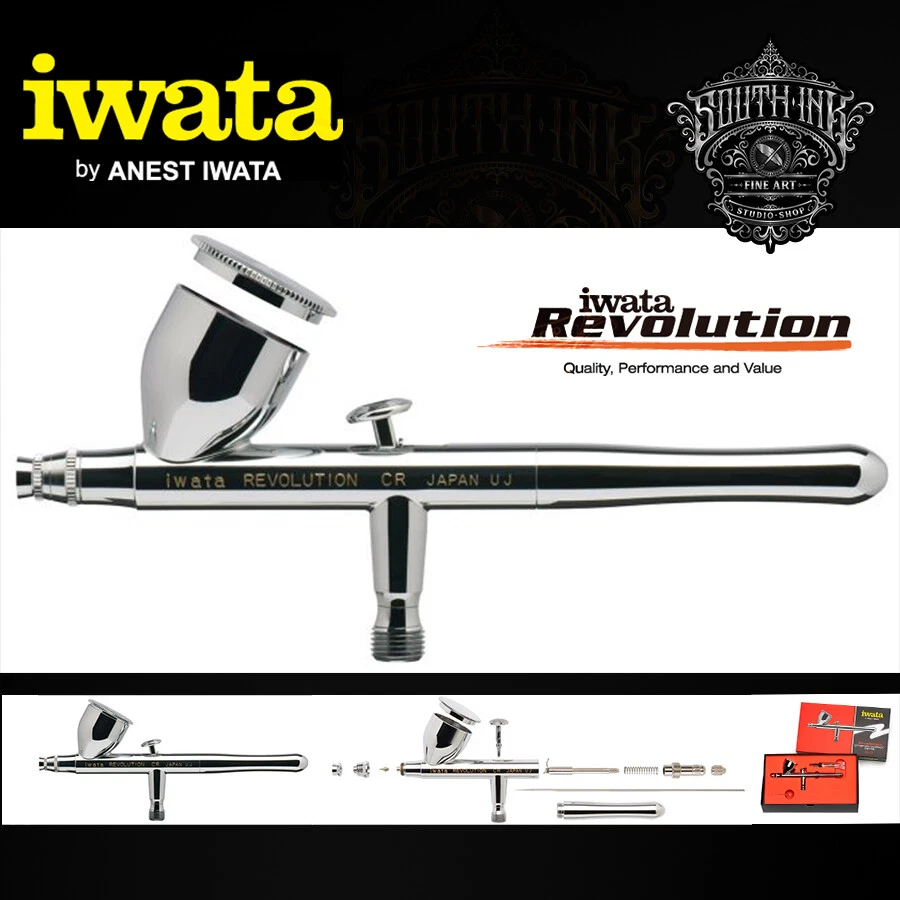 Iwata Revolution HP-CR Airbrush Pistole, Effortless Coverage