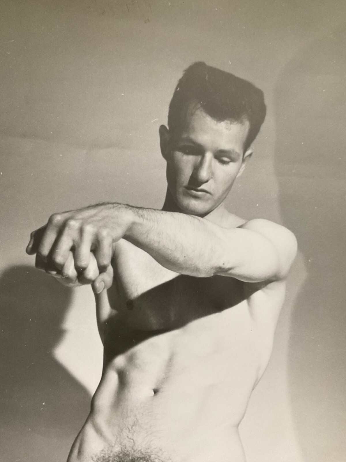 Vintage Physique Photo by Rip Searby of Model Bob Jackson 8x10 RARE 8