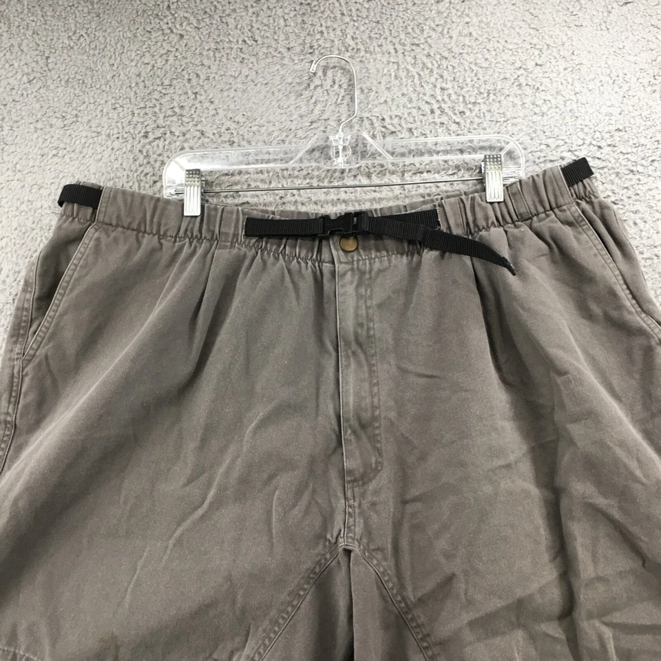 Woolrich Loden Hiking Short Mens 2XL Gray Mid Rise Zip Fly Belted Cotton 3038 - Image 2 of 4