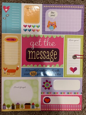 Colorful Note pad with Sticky Note with  Elastic Closure and Pocket
