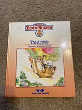 Vintage 1985 Teddy Ruxpin Hardback "The Airship" Worlds of Wonder BOOK ONLY