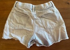 Old Navy Girls 12 Slim High Rise Adjustable Waist Denim Cutoff Jean Shorts