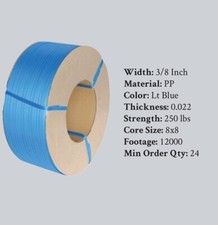 3/8 - 9mm Machine Grade Poly / Plastic Industrial Strapping