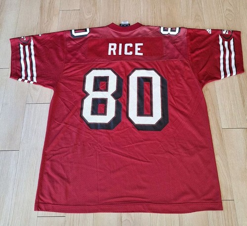 Sz XL -Vtg San Francisco 49ers NFL Adidas Jersey #80 Jerry Rice Football Jersey - Picture 10 of 10