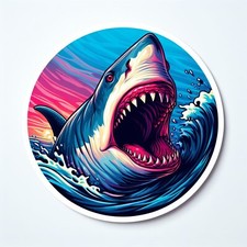 Great White Shark Sticker,  Animal Decal Sticker, Decal for Car Truck Window