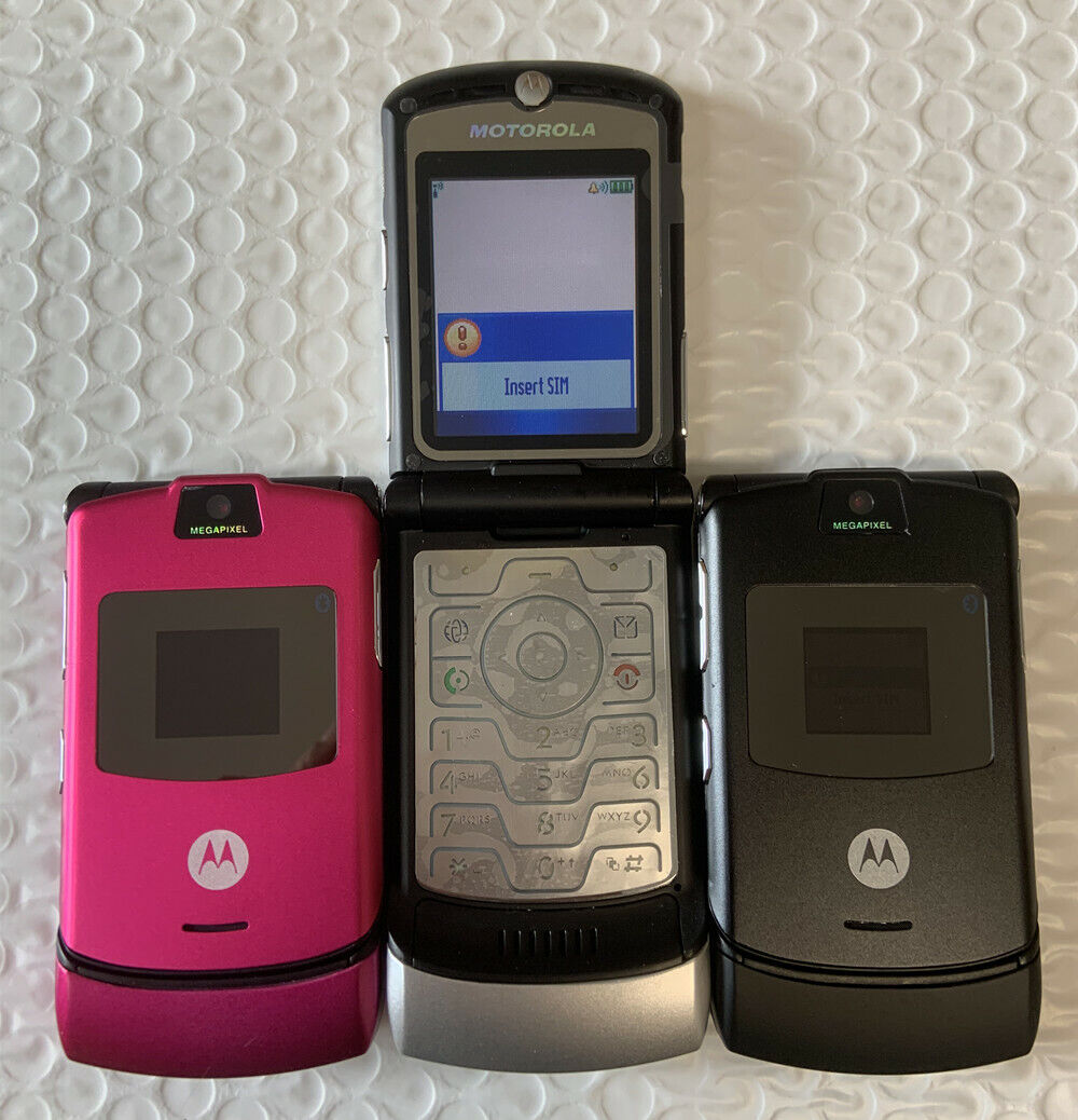 Original v3 remodelado-original motorola razr v3 gsm quad band flip  desbloqueado moda antiga barato telefone celular com frete grátis -  AliExpress