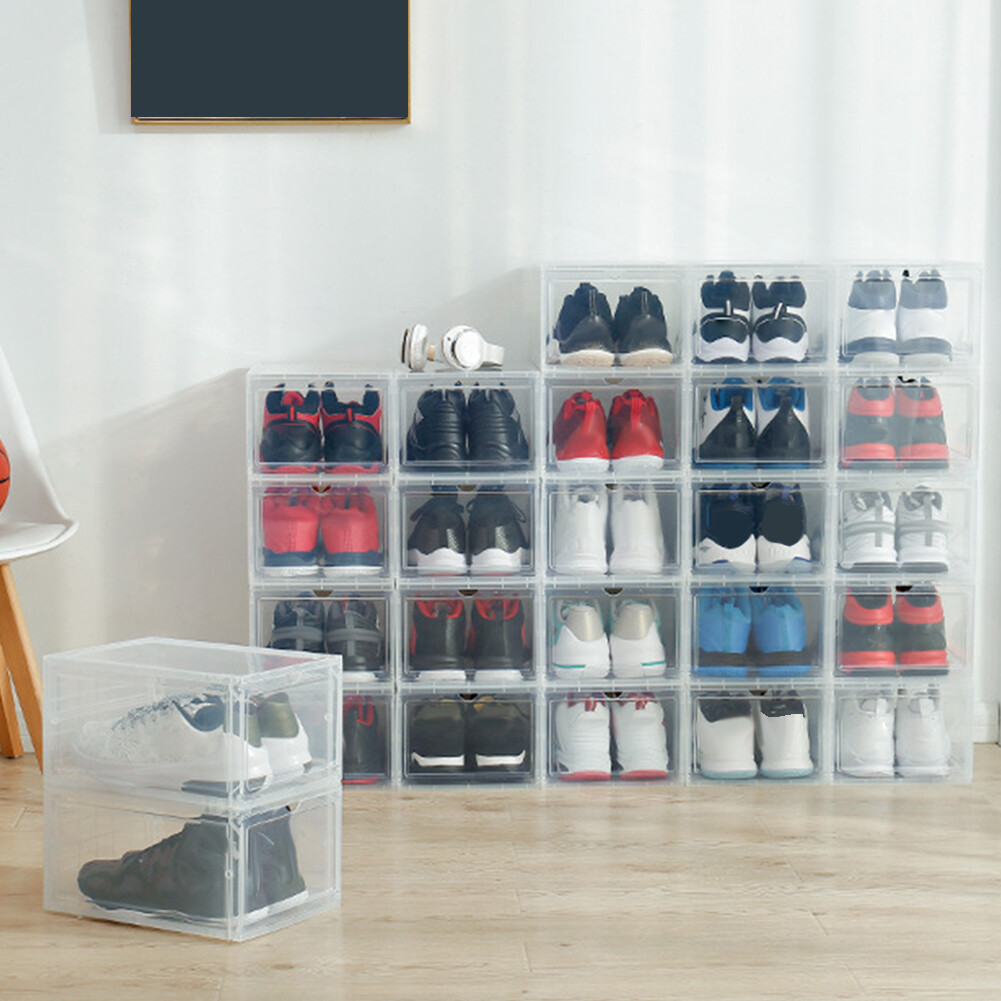Clamshell Shoes Container Sundries Room Toys Containers Storage Box Organizer SU