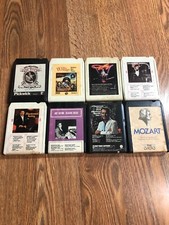 Lot of 8 - 8 Track Tapes - Willie Nelson, Dolly Parton