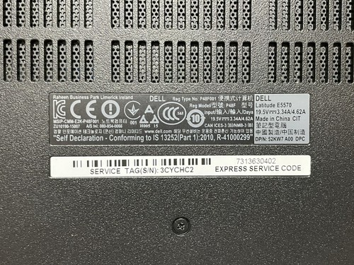 Dell Latitude E5570 i5-6300U 3.0GHz 8GB 256 GB SSD BT HDMI 15.6" Win 10 Pro NS - Picture 11 of 12