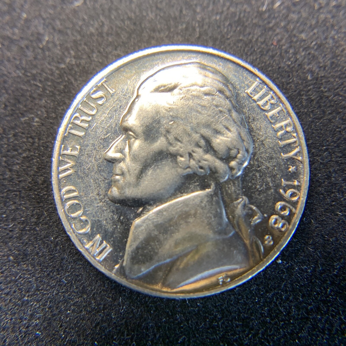 1968 “S” Proof 5c Five Cents-US Jefferson Nickel!! Shiny finish | eBay