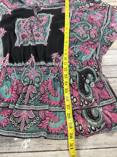 INC International Concept Botanica Tunic Top Womens Plus Size 3X Scarf Paisley - Picture 14 of 16