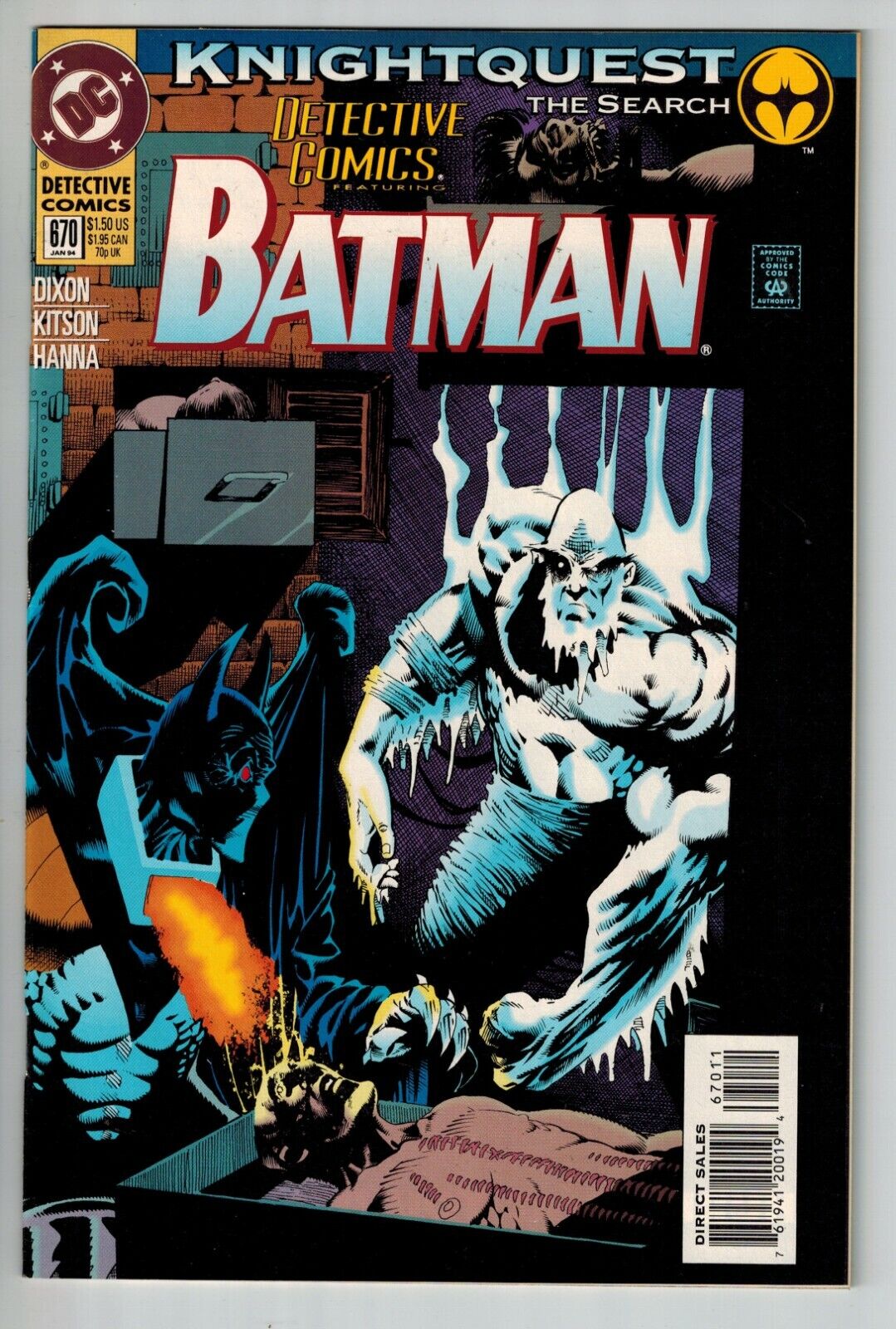 Batman: Detective Comics 670, 671, 672! Mr. Freeze! Joker! Knightquest!