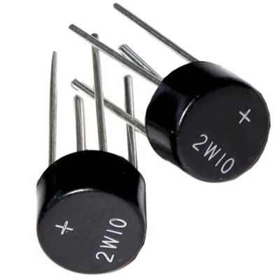 10pcs 2W10 2A 1000V DIP-4 bridge rectifier IC in stock