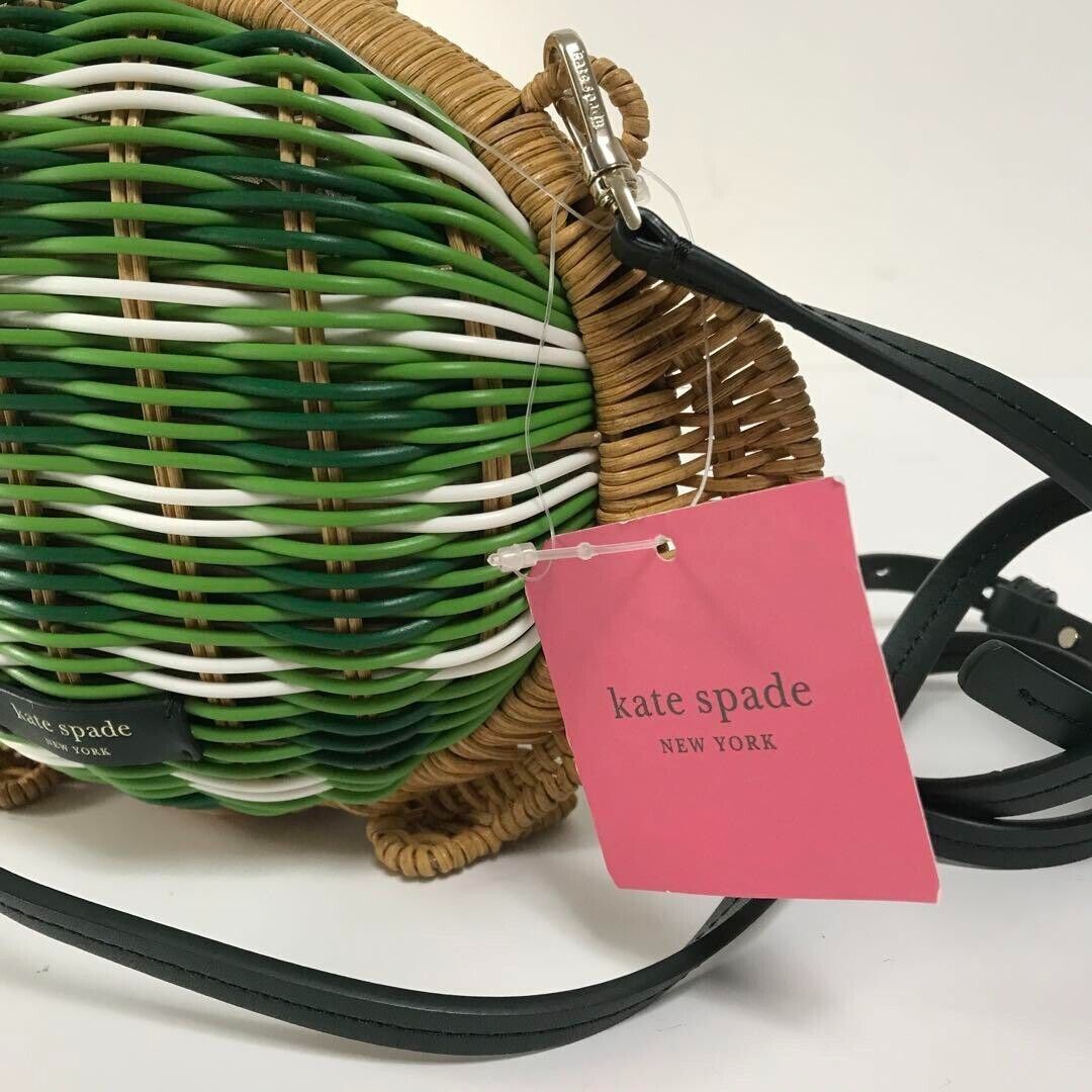kate spade NEW YORK Shoulder Bag Crossbody Straw Wicker Frog kate spade NEW YORK Shoulder Bag Crossbody Straw Wicker Frog