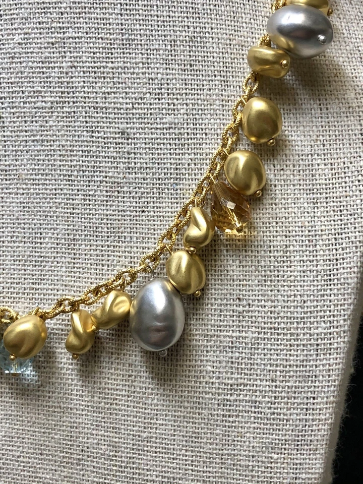 Collar pepita topacio amatista briolette oro amarillo y blanco de 18 quilates ROBERTO COIN Foto 3 de 4