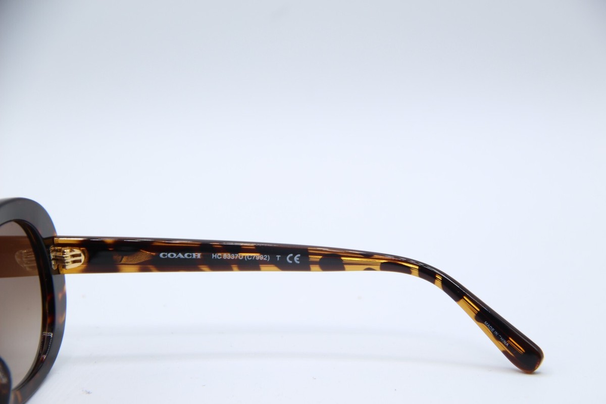 Coach Women HC 8337U Sunglasses Coach HC8377U CL925 XXL (55 - 18) with Brown lenses and  main image 2